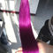 613 カラー オンブラ 人毛 拡張 束 織り 1B 紫