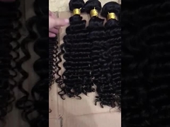 ブラジリアンヘアバンドル 人間の髪 緩い波バンドル