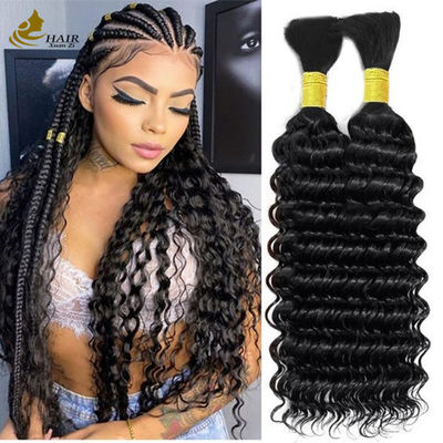 品質  8-30 Inches Human Hair Bulk Deep Wave Customizable Weight For Natural Appearance 工場