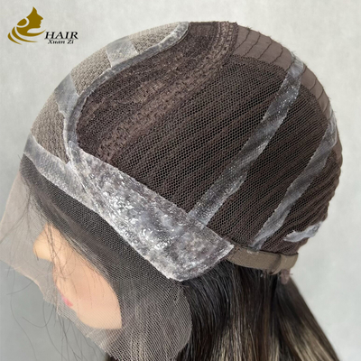 品質  Vietnamese Human Hair Glueless Straight Lace Front Wig With Silicone 工場