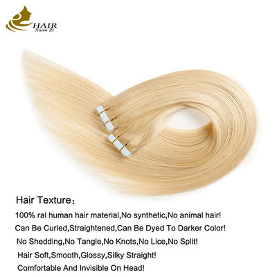 レミ 人体皮膚織りテープ ヘアエクステンション 双面ロシアテープ 8"-30" 長さ カスタマイズ
