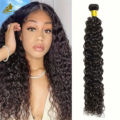 自然黒いひげ カリ Brazilian Human Hair バンドル ヘアエクステンション 織物