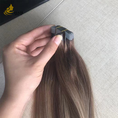 4/18 Color Tape In Hair Extensions Straight Virgin Human Hair