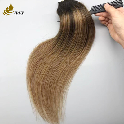 100% Real Virgin Human Hair Tape In Hair Extensions B2/6 Color Straight Hair Extensions