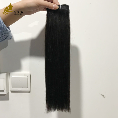 High Grade Virgin Human Hair Bundles Natural Black Straight Hair Weft