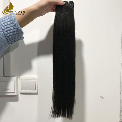 High Grade Virgin Human Hair Bundles Natural Black Straight Hair Weft