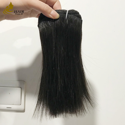 High Grade Virgin Human Hair Bundles Natural Black Straight Hair Weft