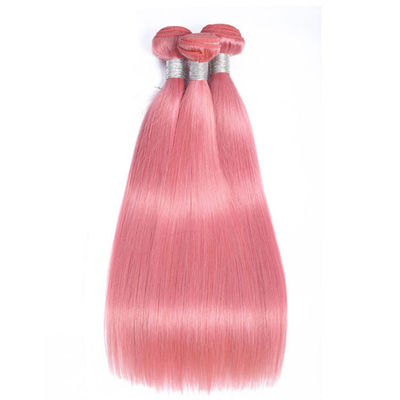 100% 工場 卸売 未加工 ピンク 人髪の織物 バンド