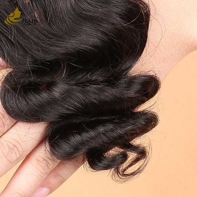 薄透明の renda 未加工 100% 自然な人間の髪 4X4  renda 閉塞