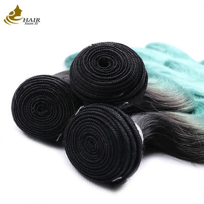 工場直販 ベトナム産 処女の人毛 1b/青色 ストレートヘア バンド