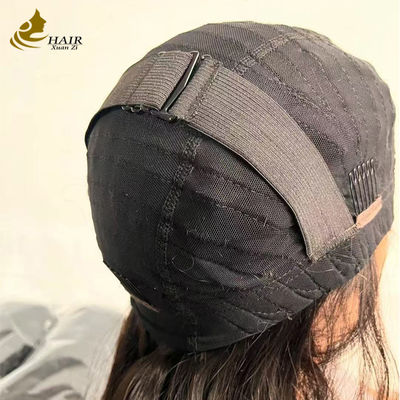粘着のないシルクトップ ブラジリアン ストレートヘア フロント 蕾丝 パーカー 透明 蕾丝 フロント パーカー