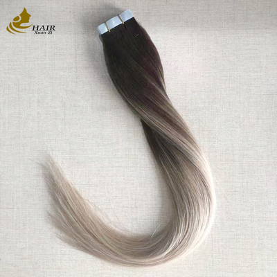 4/18 Color Tape In Hair Extensions Straight Virgin Human Hair