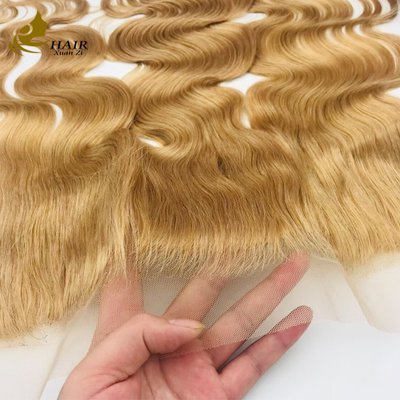 613 Color Transparent 100% Human Hair Lace Closure Remy Hair Closure