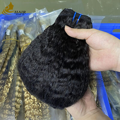 Factory Price Indian Kinky Straight Raw Hair Virgin Cuticle Aligned Human Hair Bundles